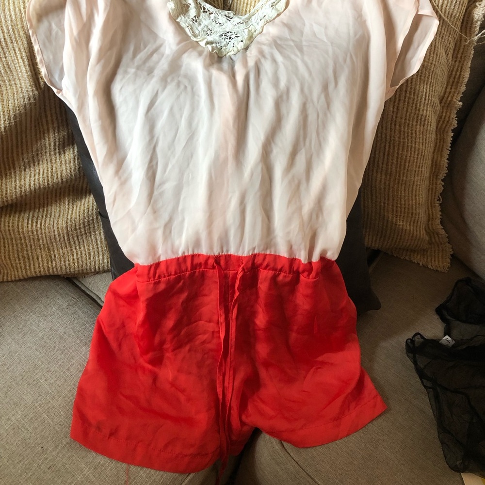 Silk romper